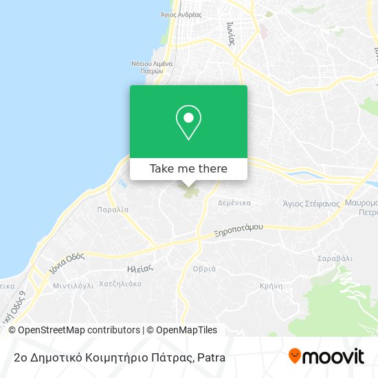 2o Δημοτικό Κοιμητήριο Πάτρας map