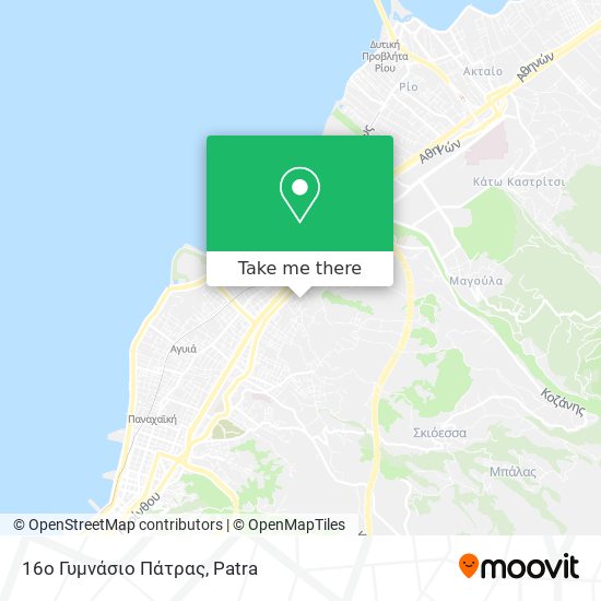 16ο Γυμνάσιο Πάτρας map