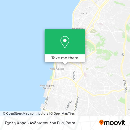 Σχολη Χορου Ανδριοπουλου Ευα map
