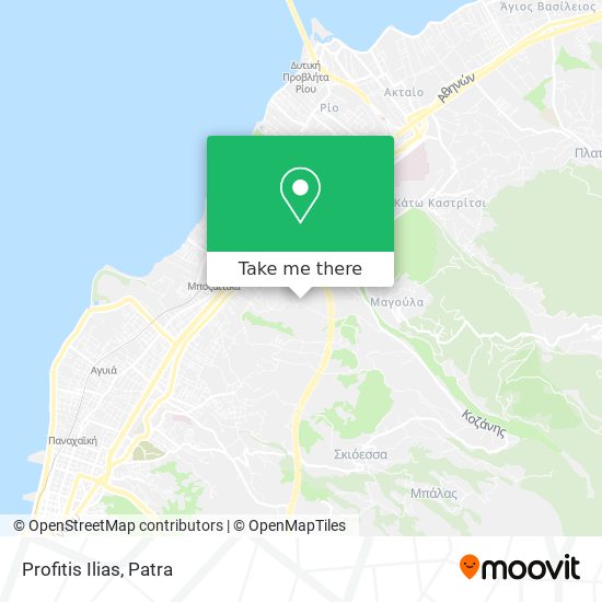 Profitis Ilias map