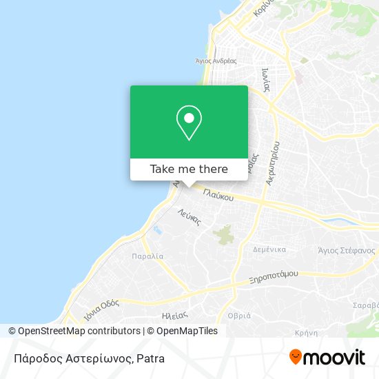 Πάροδος Αστερίωνος map
