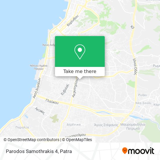 Parodos Samothrakis 4 map