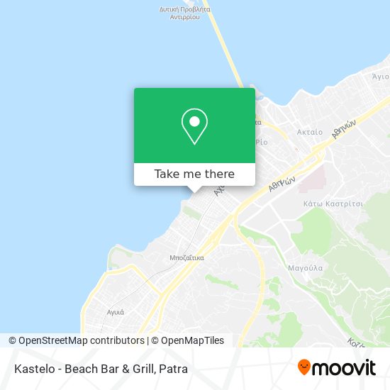 Kastelo - Beach Bar & Grill map