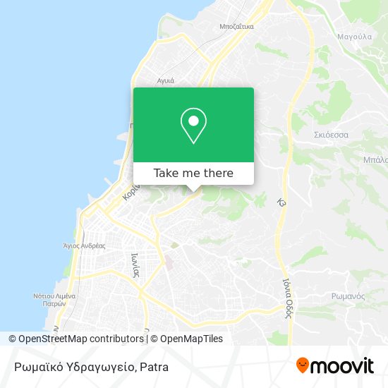 Ρωμαϊκό Υδραγωγείο map