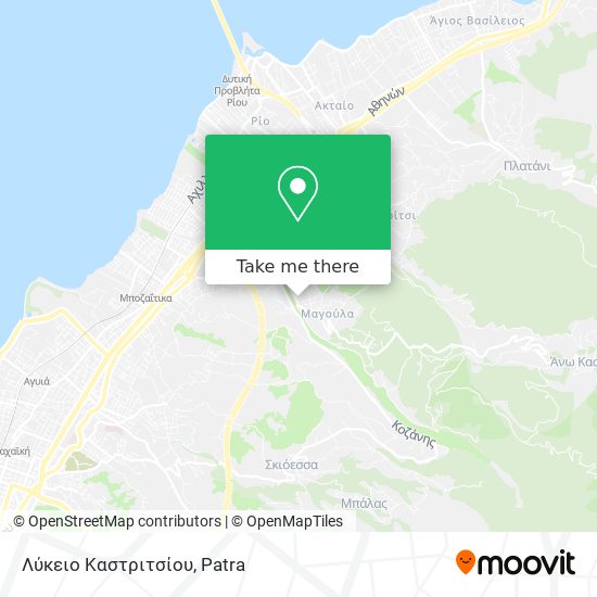 Λύκειο Καστριτσίου map