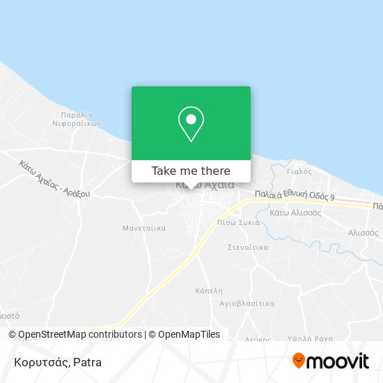 Κορυτσάς map