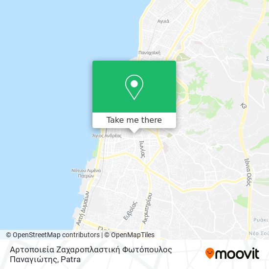 Αρτοποιεία Ζαχαροπλαστική Φωτόπουλος Παναγιώτης map