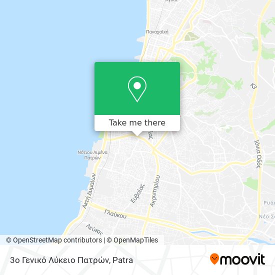 3ο Γενικό Λύκειο Πατρών map