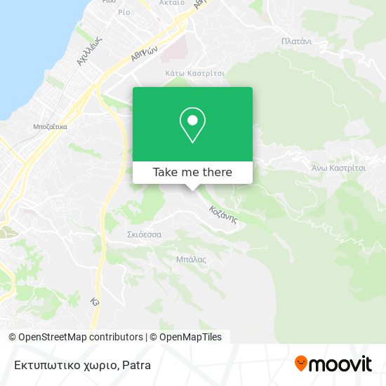 Εκτυπωτικο χωριο map