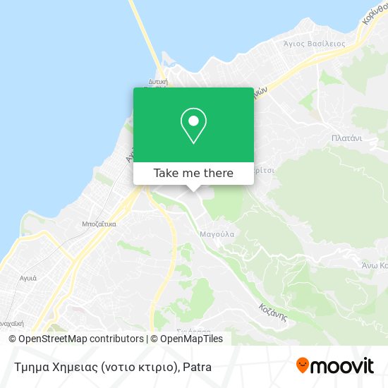 Τμημα Χημειας (νοτιο κτιριο) map