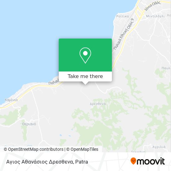 Αγιος Αθανάσιος Δρεσθενα map