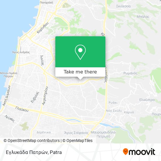 Εγλυκάδα Πατρών map