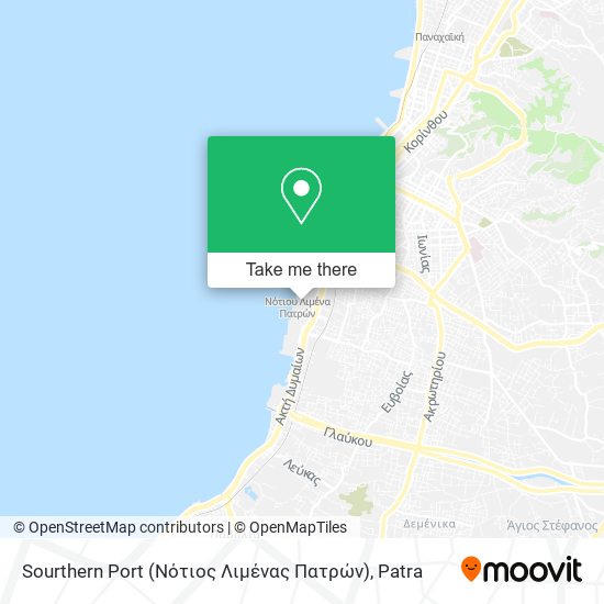 Sourthern Port (Νότιος Λιμένας Πατρών) map