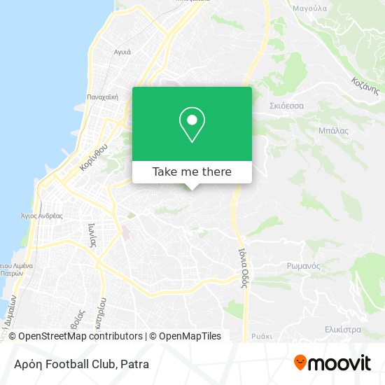 Αρόη Football Club map