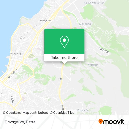 Παναχαικο map