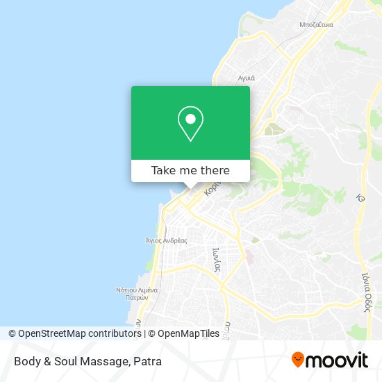 Body & Soul Massage map