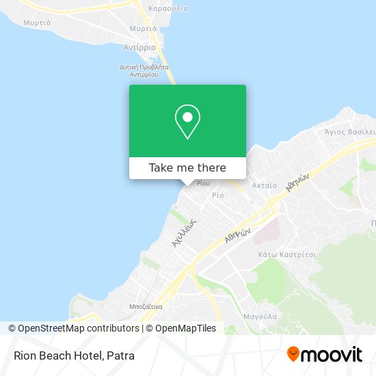 Rion Beach Hotel map