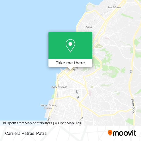 Carriera Patras map