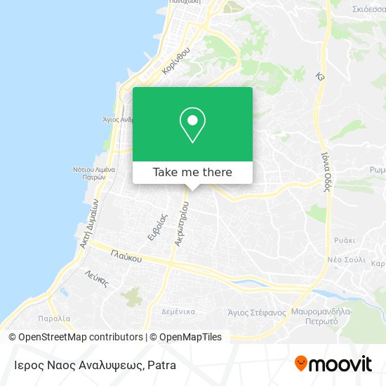 Ιερος Ναος Αναλυψεως map