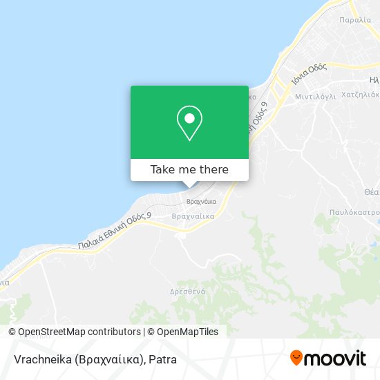 Vrachneika (Βραχναίικα) map