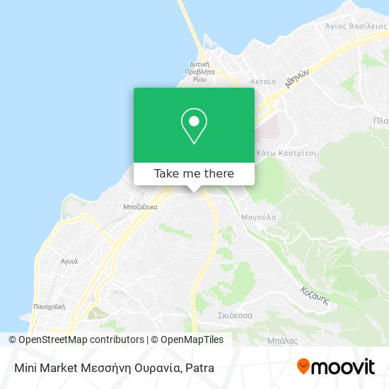 Mini Market Μεσσήνη Ουρανία map