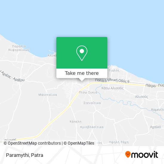 Paramythi map