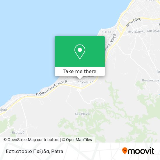 Εστιατοριο Πυξιδα map