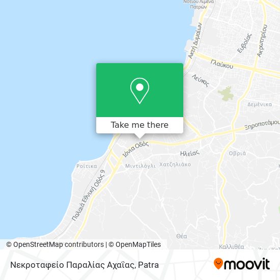 Νεκροταφείο Παραλίας Αχαΐας map