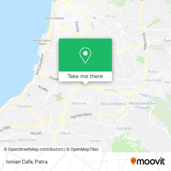 Ionian Cafe map