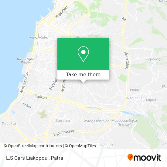 L.S Cars Liakopoul map