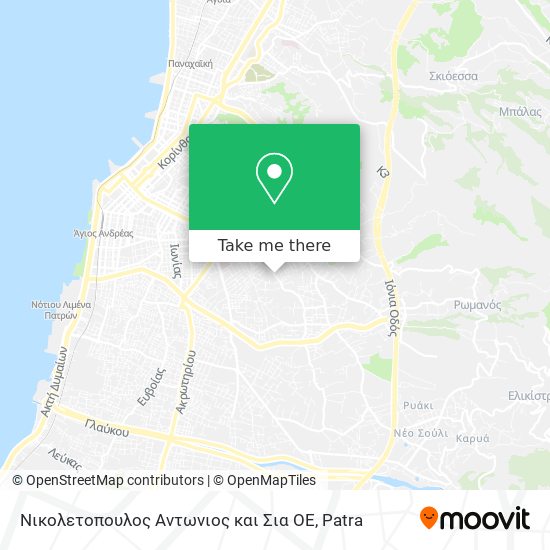Νικολετοπουλος Αντωνιος και Σια ΟΕ map