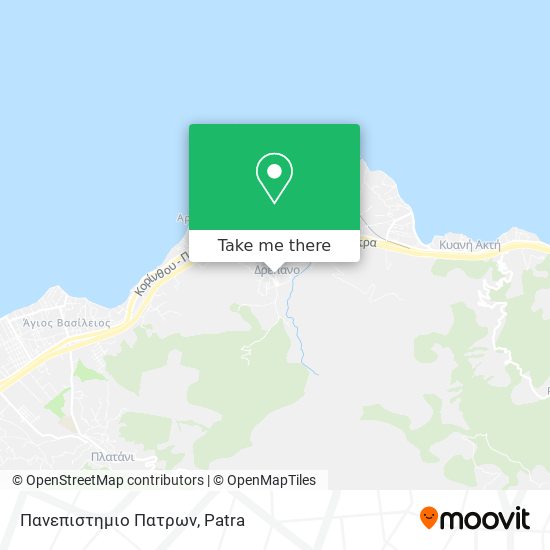 Πανεπιστημιο Πατρων map
