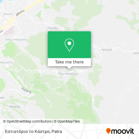 Εστιατόριο το Κάστρο map