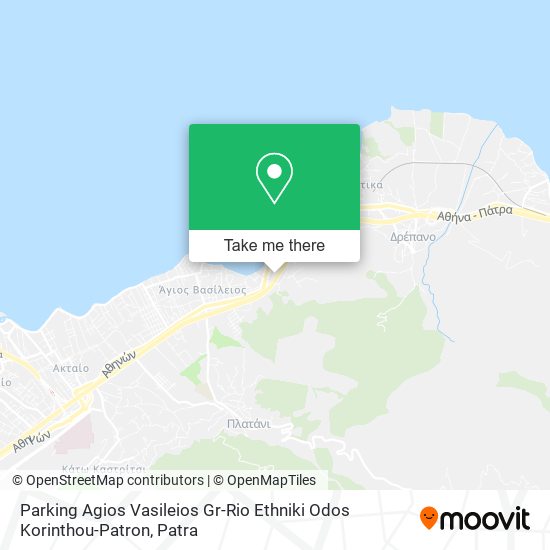 Parking Agios Vasileios Gr-Rio Ethniki Odos Korinthou-Patron map