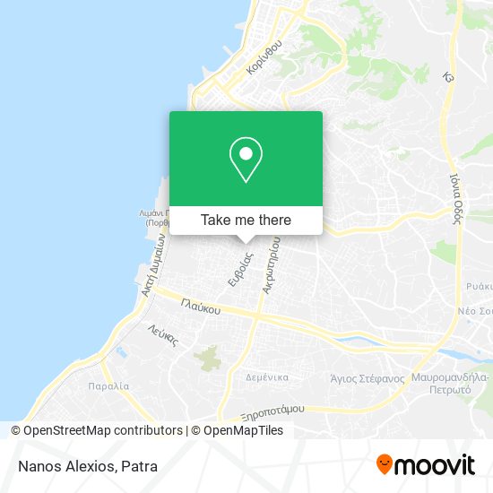 Nanos Alexios map