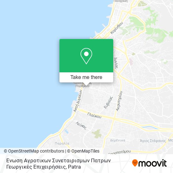 Ενωση Αγροτικων Συνεταιρισμων Πατρων Γεωργικές Επιχειρήσεις map