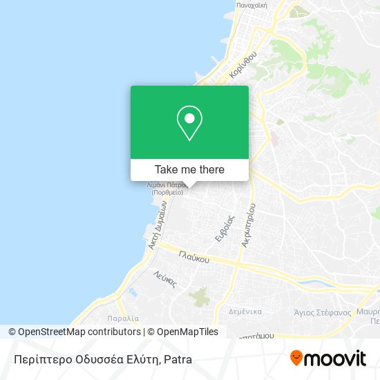 Περίπτερο Οδυσσέα Ελύτη map
