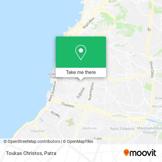 Toukas Christos map