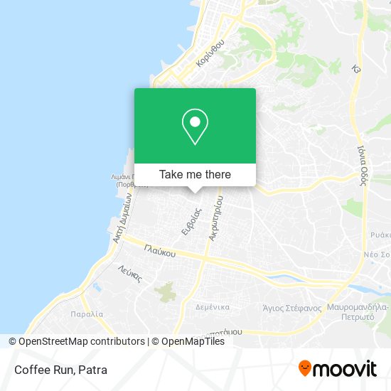 Coffee Run map