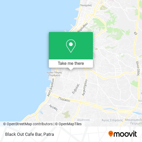 Black Out Cafe Bar map