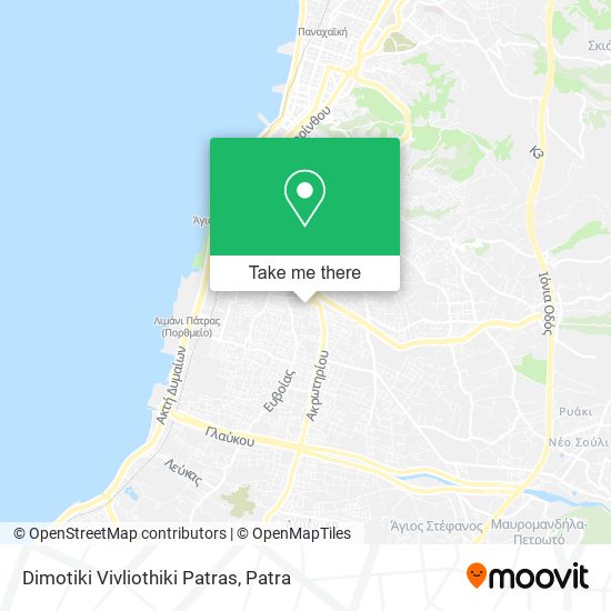 Dimotiki Vivliothiki Patras map