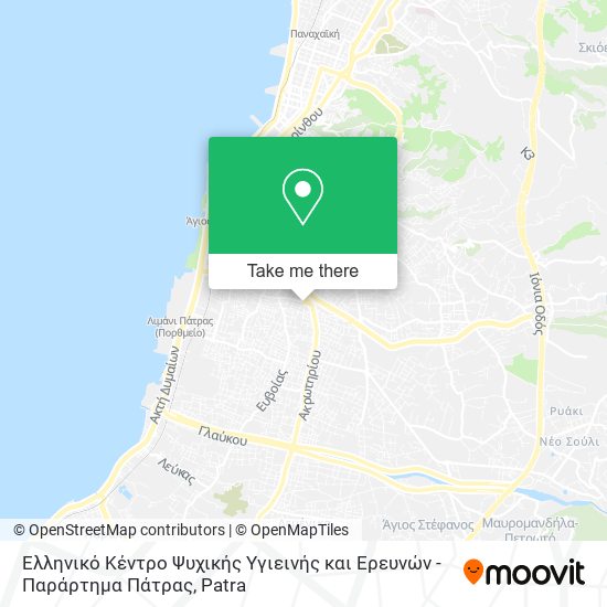 Ελληνικό Κέντρο Ψυχικής Υγιεινής και Ερευνών - Παράρτημα Πάτρας map