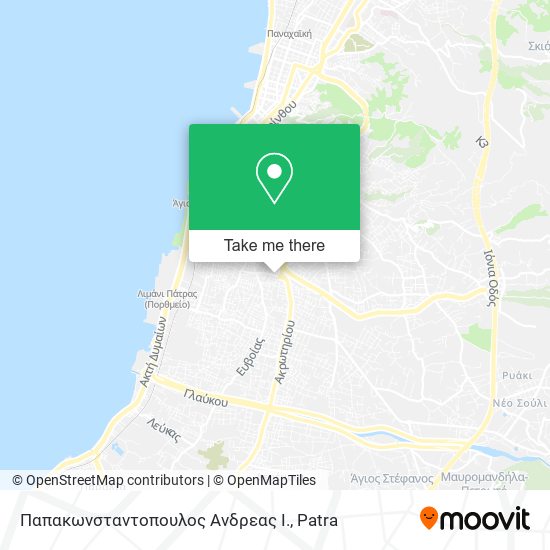 Παπακωνσταντοπουλος Ανδρεας Ι. map