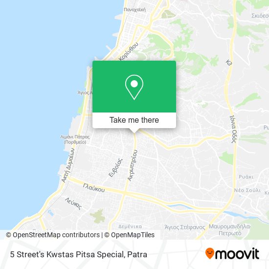 5 Street's Kwstas Pitsa Special map