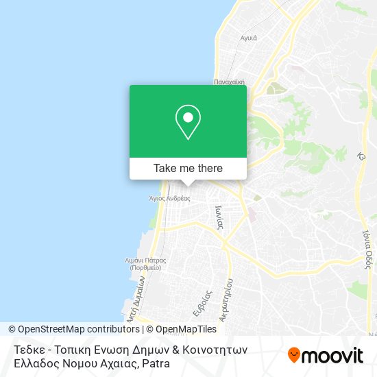 Τεδκε - Τοπικη Ενωση Δημων & Κοινοτητων Ελλαδος Νομου Αχαιας map