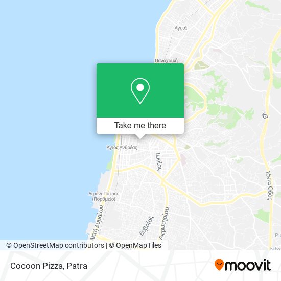 Cocoon Pizza map