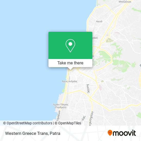 Western Greece Trans map