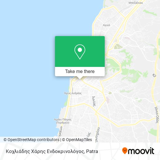 Κοχλιάδης Χάρης Ενδοκρινολόγος map