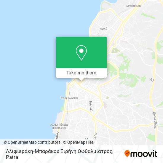 Αλιφιεράκη-Μπαράκου Ειρήνη Οφθαλμίατρος map