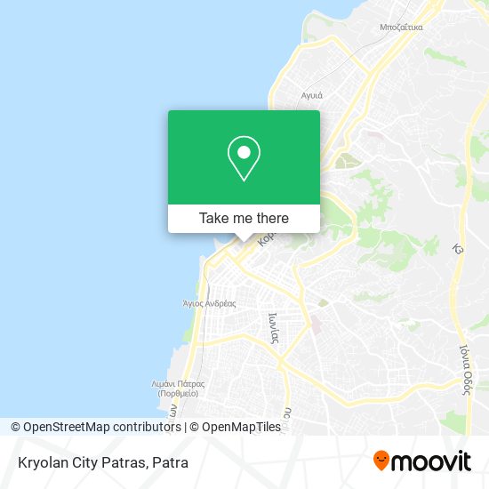 Kryolan City Patras map